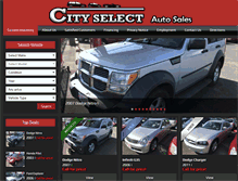 Tablet Screenshot of cityselectautosales.com